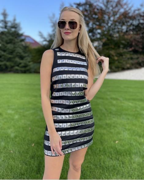 Šaty dámské Michael Kors s aplikacemi